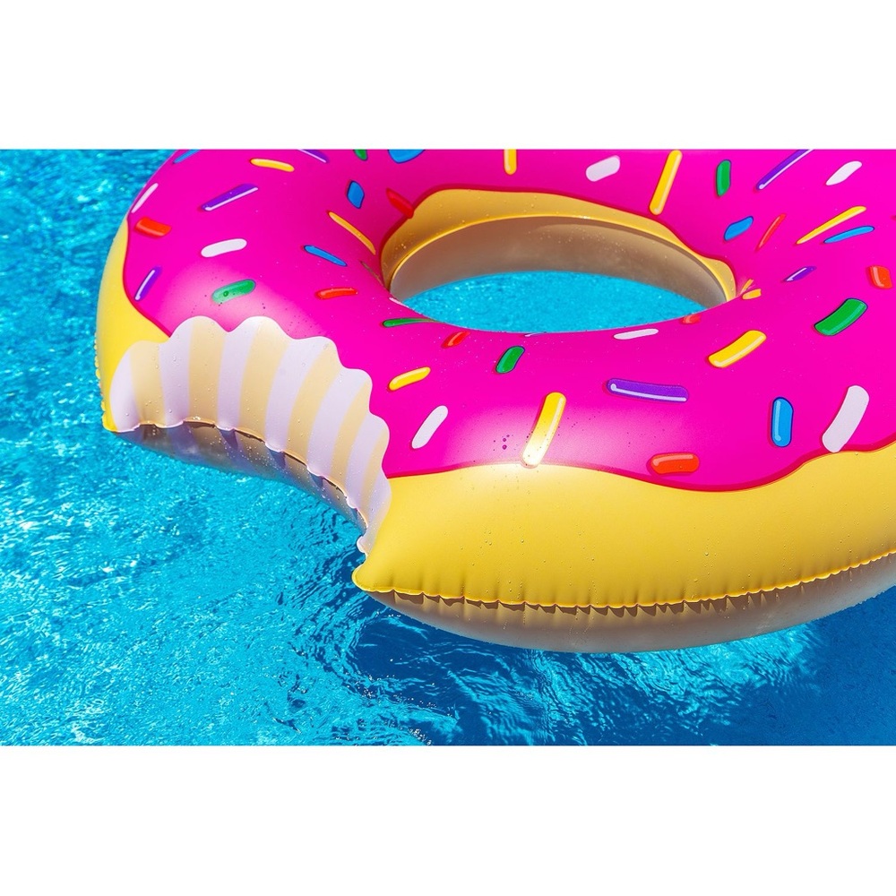 Pink Donut Pool Float - Picture 2 of 6